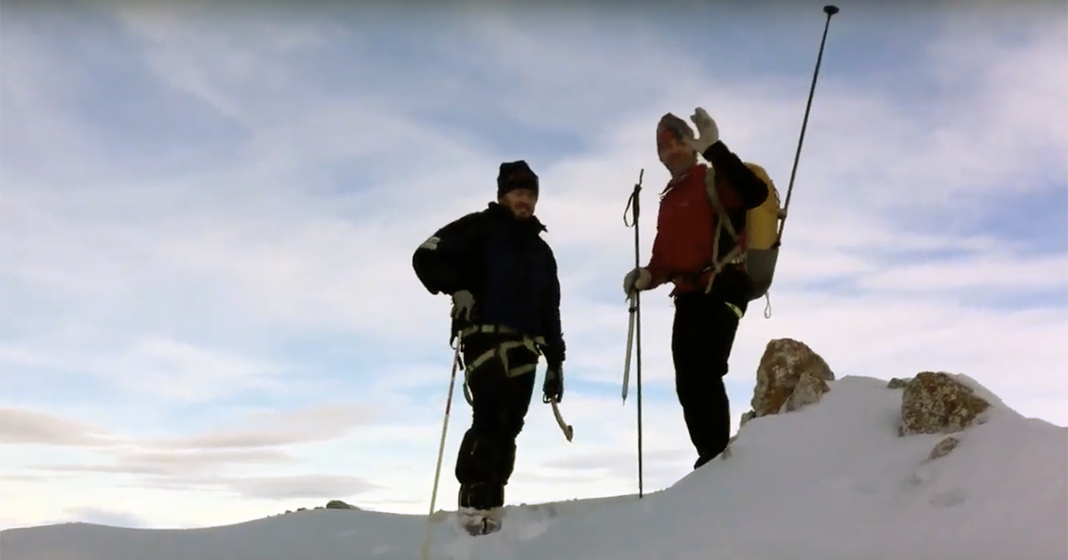 Salita invernale a Monte Ocre, discesa per Monte Cagno