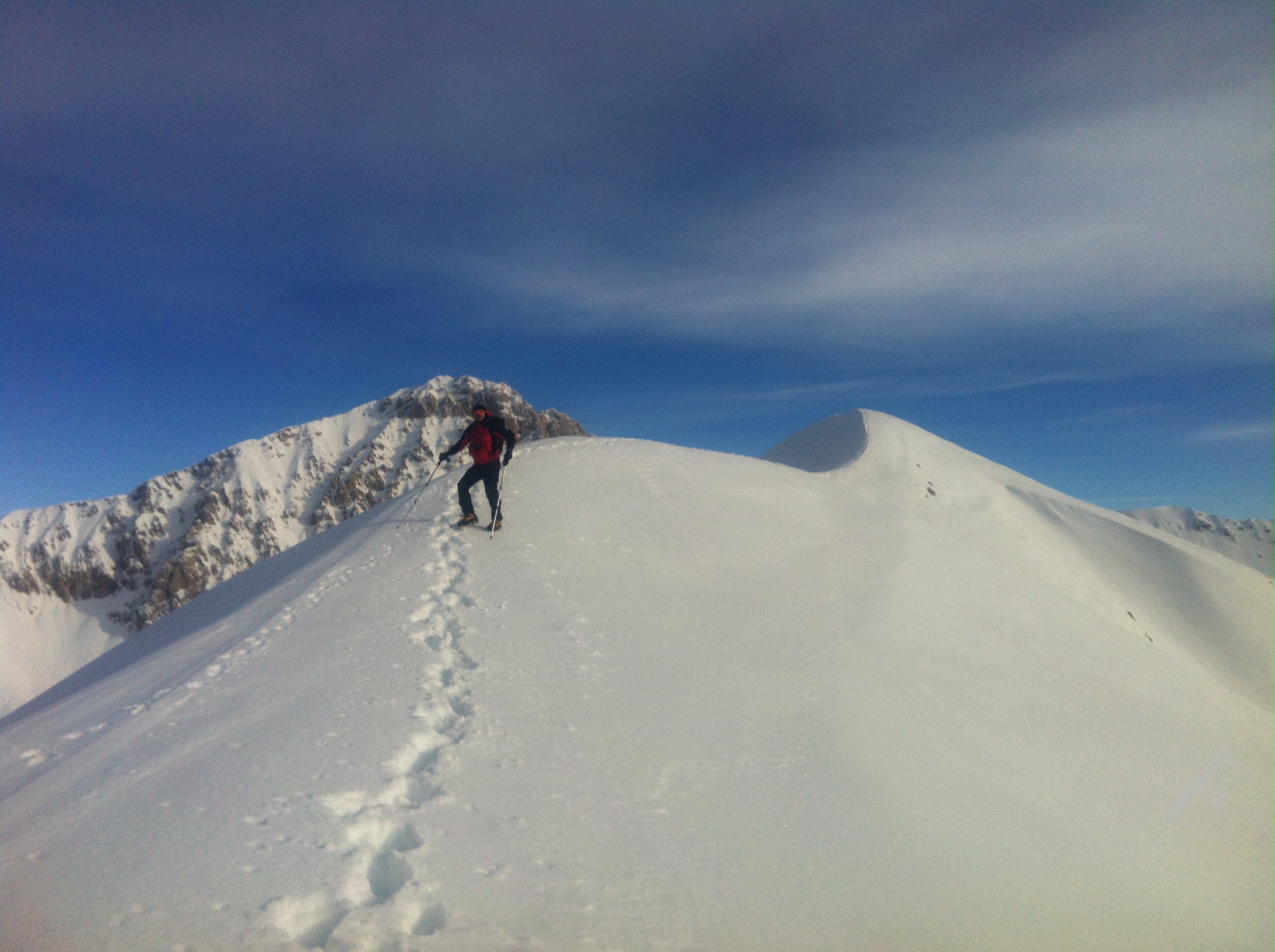 Lungo il canale Moriggi Acitelli al Corno Grande - Gran Sasso