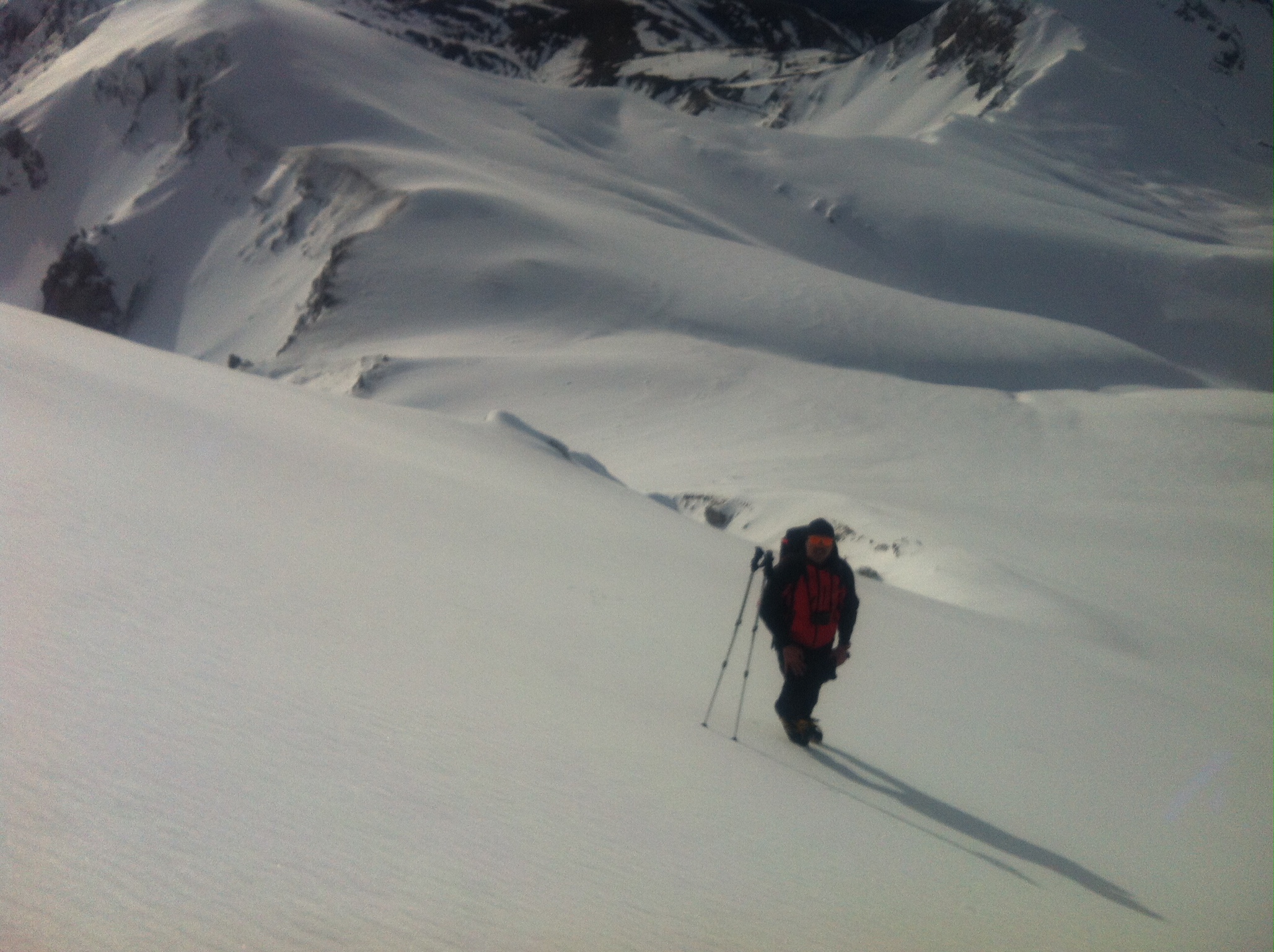 Lungo il canale Moriggi Acitelli al Corno Grande - Gran Sasso