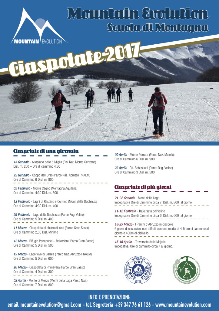 Tutte le Ciaspolate 2017