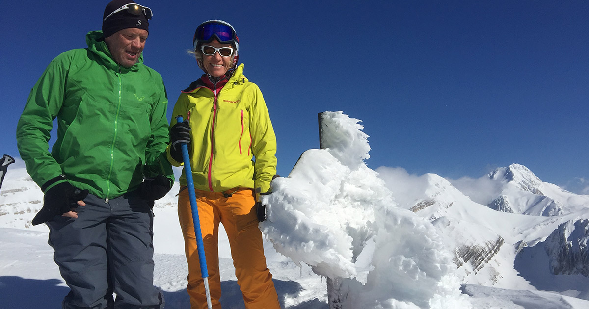Les Abruzzes skialp - con Virginie e Renaud, arrivati da Grenoble in Francia, alla scoperta dell'Abruzzo sciando
