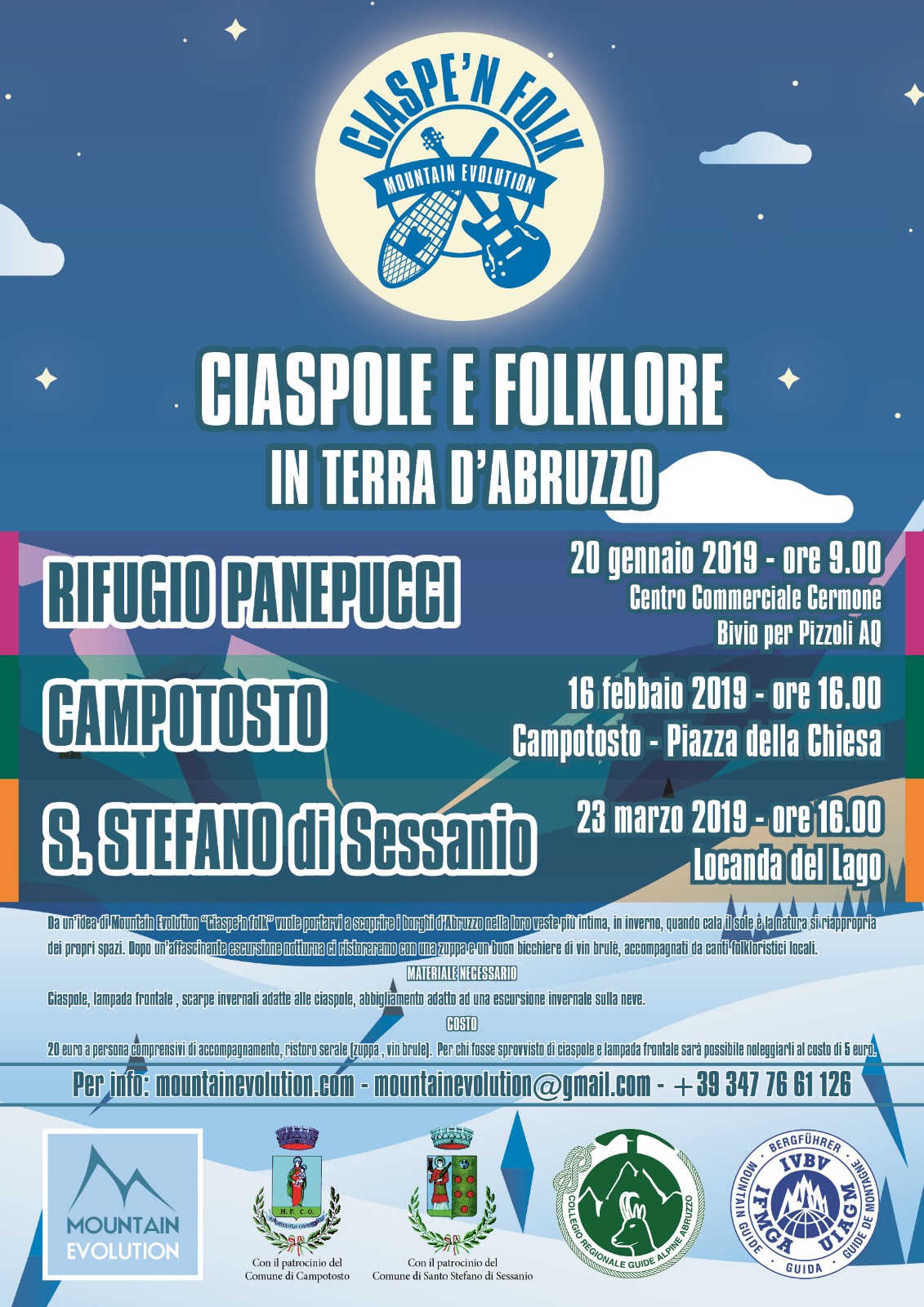 Al via seconda edizione di Ciaspe'n folk ciaspole e folklore in terra d'Abruzzo