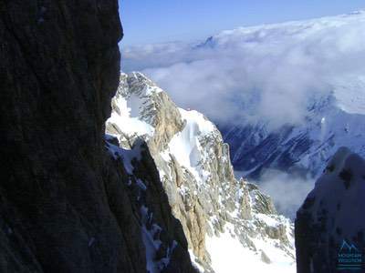 Canale Centrale, Vetta Occidentale di Corno Grande.