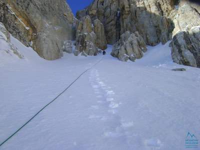 Canale Centrale, Vetta Occidentale di Corno Grande.