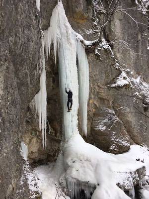 Corso di Alpinismo Invernale Avanzato, Cascate di Ghiaccio