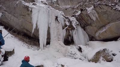 Corso di Alpinismo Invernale Avanzato, Cascate di Ghiaccio