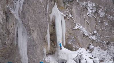 Corso di Alpinismo Invernale Avanzato, Cascate di Ghiaccio