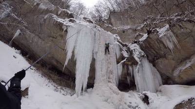 Corso di Alpinismo Invernale Avanzato, Cascate di Ghiaccio