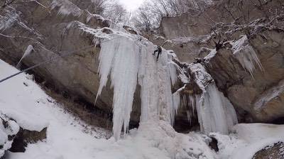 Corso di Alpinismo Invernale Avanzato, Cascate di Ghiaccio