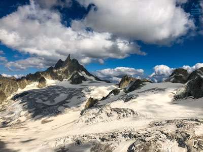 Salita al Dente del Gigante, Monte Bianco