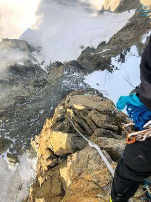 Salita al Dente del Gigante, Monte Bianco