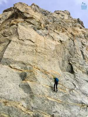 Salita al Dente del Gigante, Monte Bianco