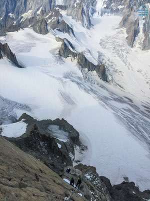 Salita al Dente del Gigante, Monte Bianco