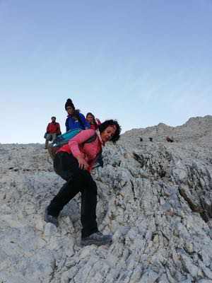 Salita in notturna al Corno Grande - Gran Sasso