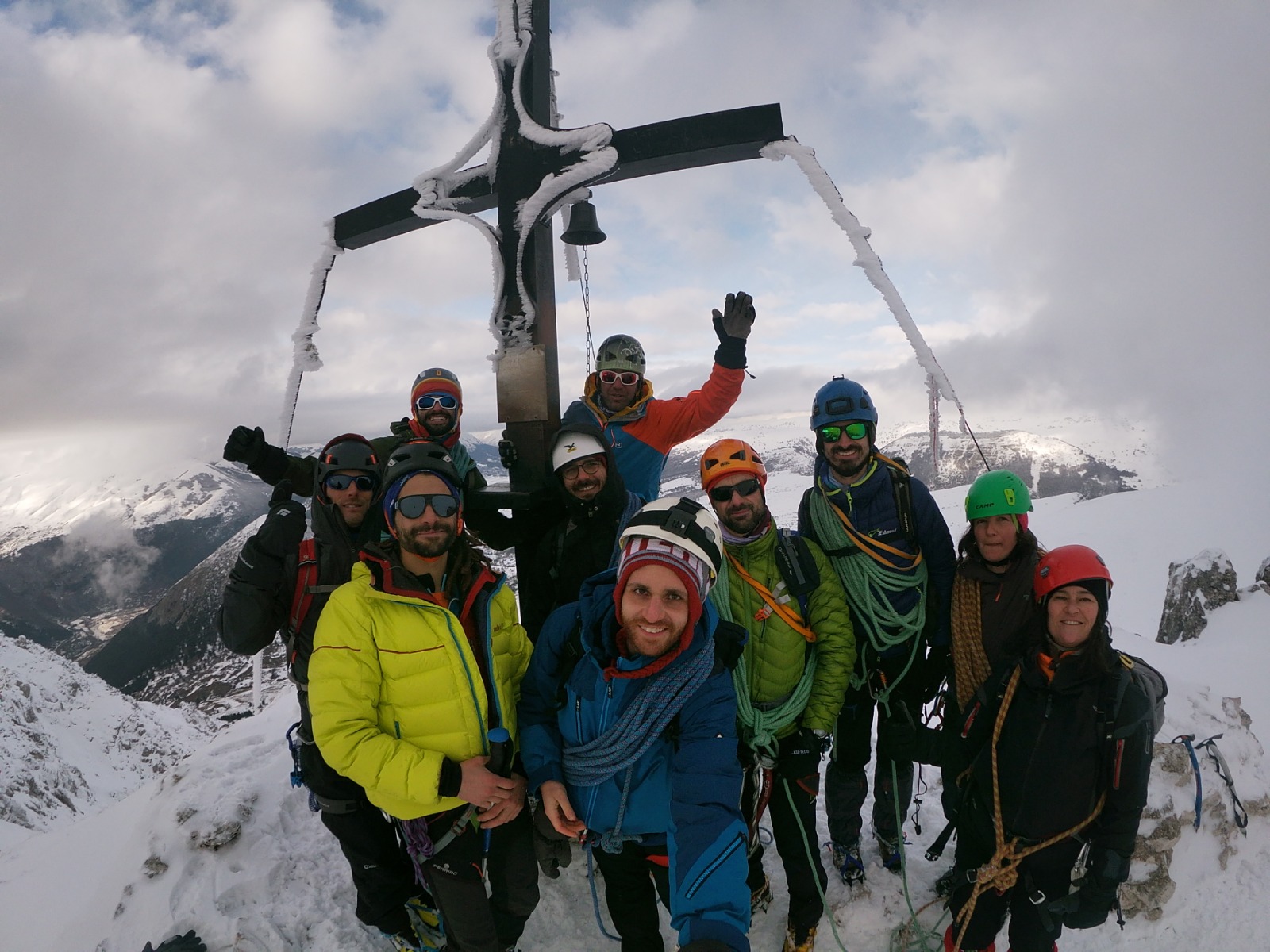 Concluso il primo Corso base di alpinismo invernale 2019