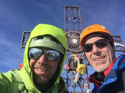Sul Matterhorn, cresta Hornli, con Scott dopo 17 anni