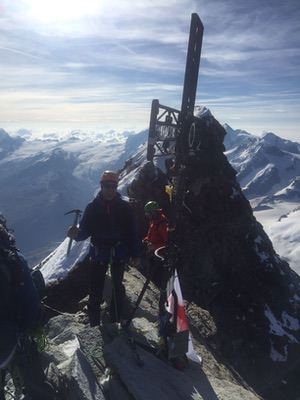 Sul Matterhorn, cresta Hornli, con Scott dopo 17 anni