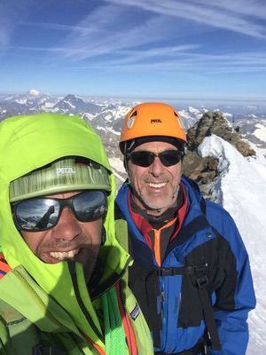 Sul Matterhorn, cresta Hornli, con Scott dopo 17 anni