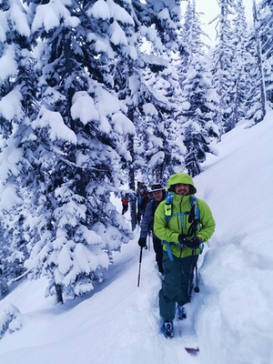 Sci alpinismo in Siberia in una valle magica