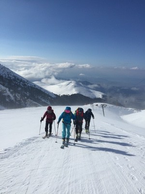 Sci Alpinismo in Grecia, del gran bel fuoripista!