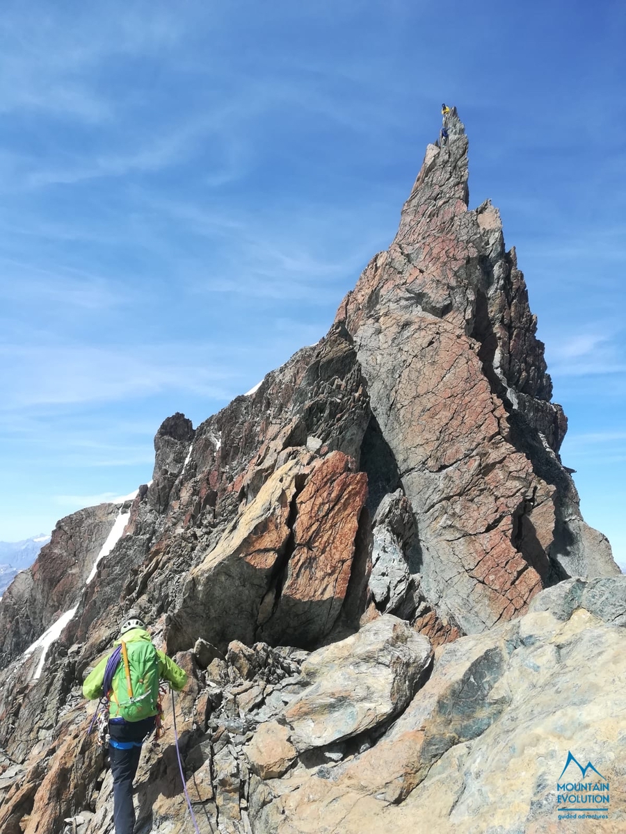 il racconto della nostra traversata dei Breithorn dalla Roccia Nera, nel massiccio del monte Rosa, con Giovanni