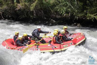 Via Corda Alpina alle Mottets e Rafting in Valle D'Aosta