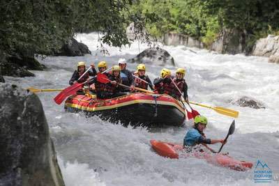 Via Corda Alpina alle Mottets e Rafting in Valle D'Aosta