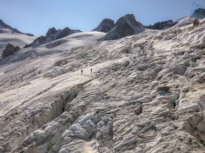 Via Salluard al Pic Adolphe Rey, Monte Bianco