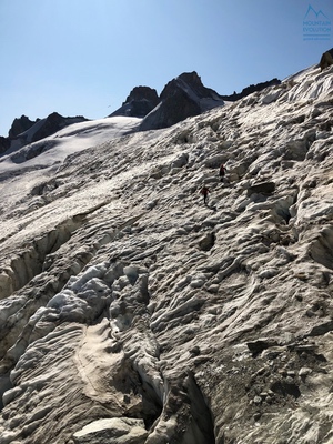 Via Salluard al Pic Adolphe Rey, Monte Bianco