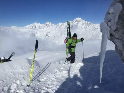 Freeride a La Thuile, in Valle D'Aosta