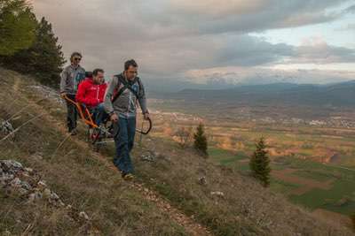 Con la Joelette la montagna è per tutti