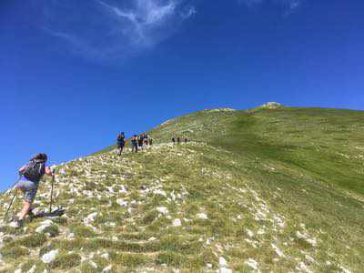 Salita al Monte Camicia sul massiccio del Gran Sasso