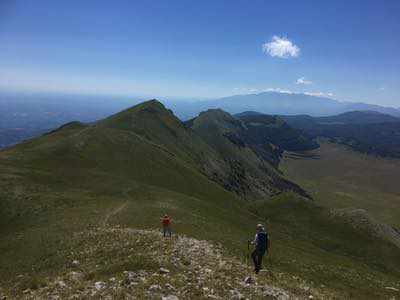 Salita al Monte Camicia sul massiccio del Gran Sasso