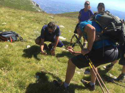 Salita al Monte Camicia sul massiccio del Gran Sasso