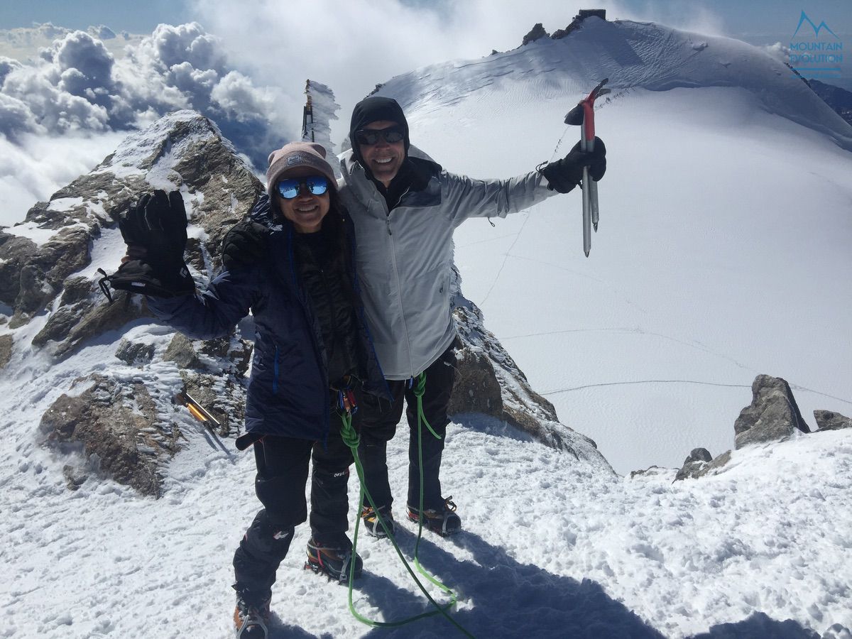 3 giorni sul Monte Rosa con clienti VIP - Ho avuto il piacere di guidare degli ospiti illustri americani Amy Robach, Andrew Shue e i loro amici