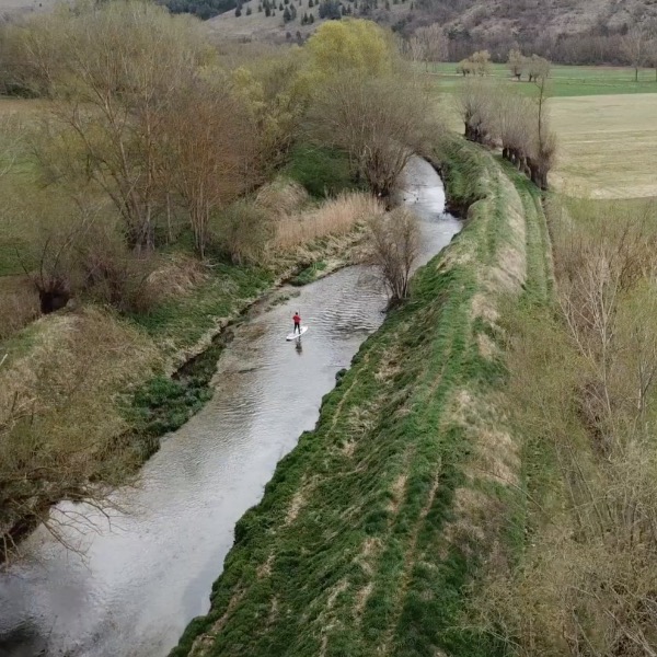 Con il sup sul Fiume Aterno